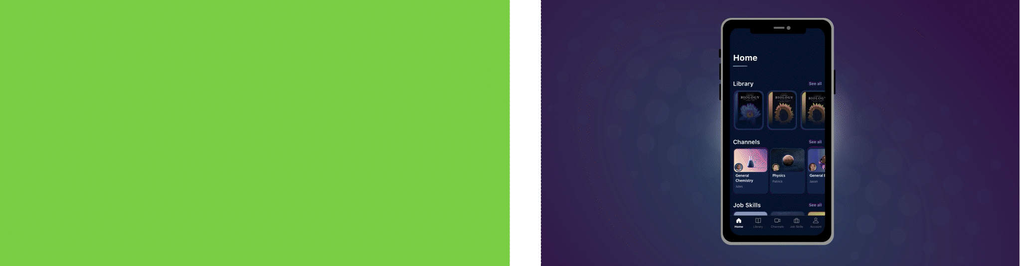 Chroma key composite combined with product graphics and stock footage